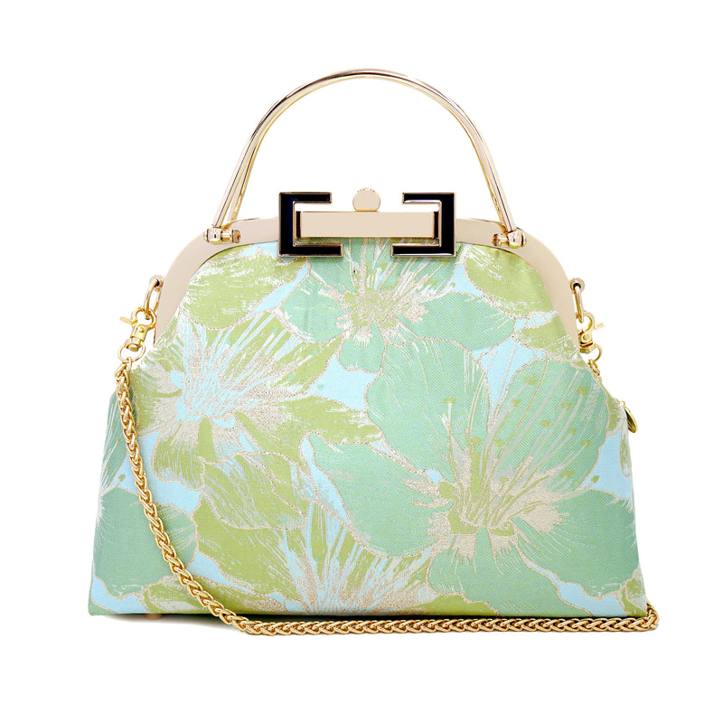 Clasp Crossbody Bag - Gold Lily(GN)