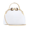 Clasp Crossbody Bag - White Cloud