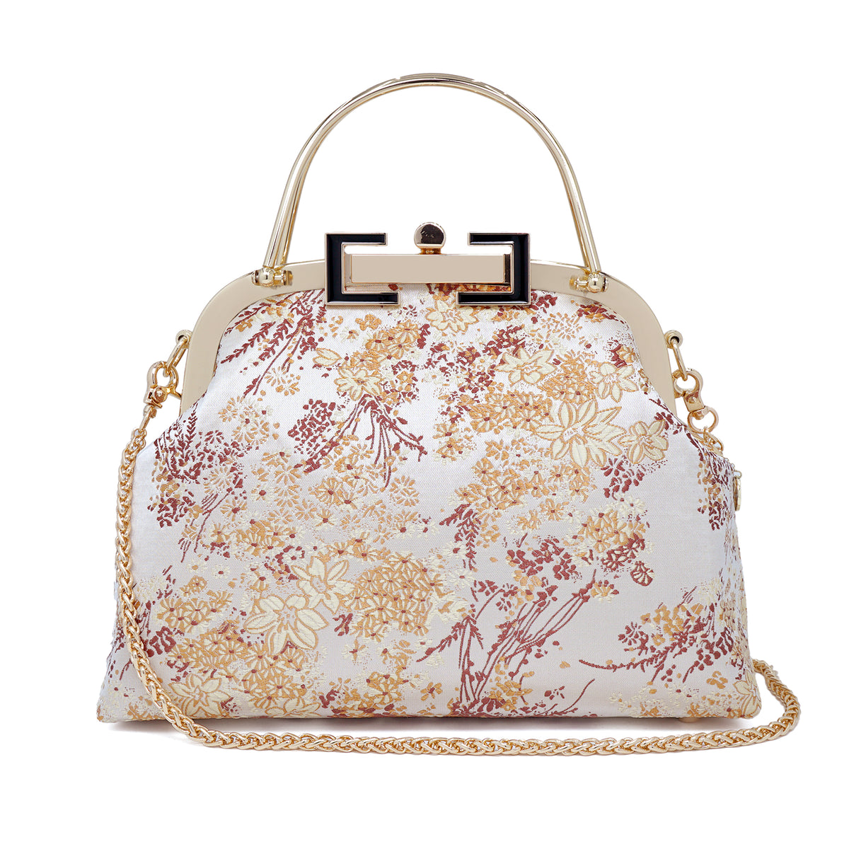 Clasp Crossbody Bag - Jasminoides