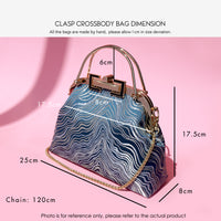 Clasp Crossbody Bag - Lotus Leaf