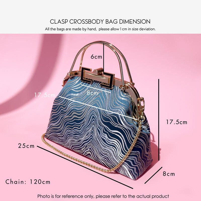 Clasp Crossbody Bag - Royal Crest