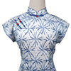 Short Sleeve Cheongsam - Indigo Ink