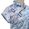 Short Sleeve Cheongsam - Indigo Ink