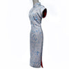 Short Sleeve Cheongsam - Silver Moonlight