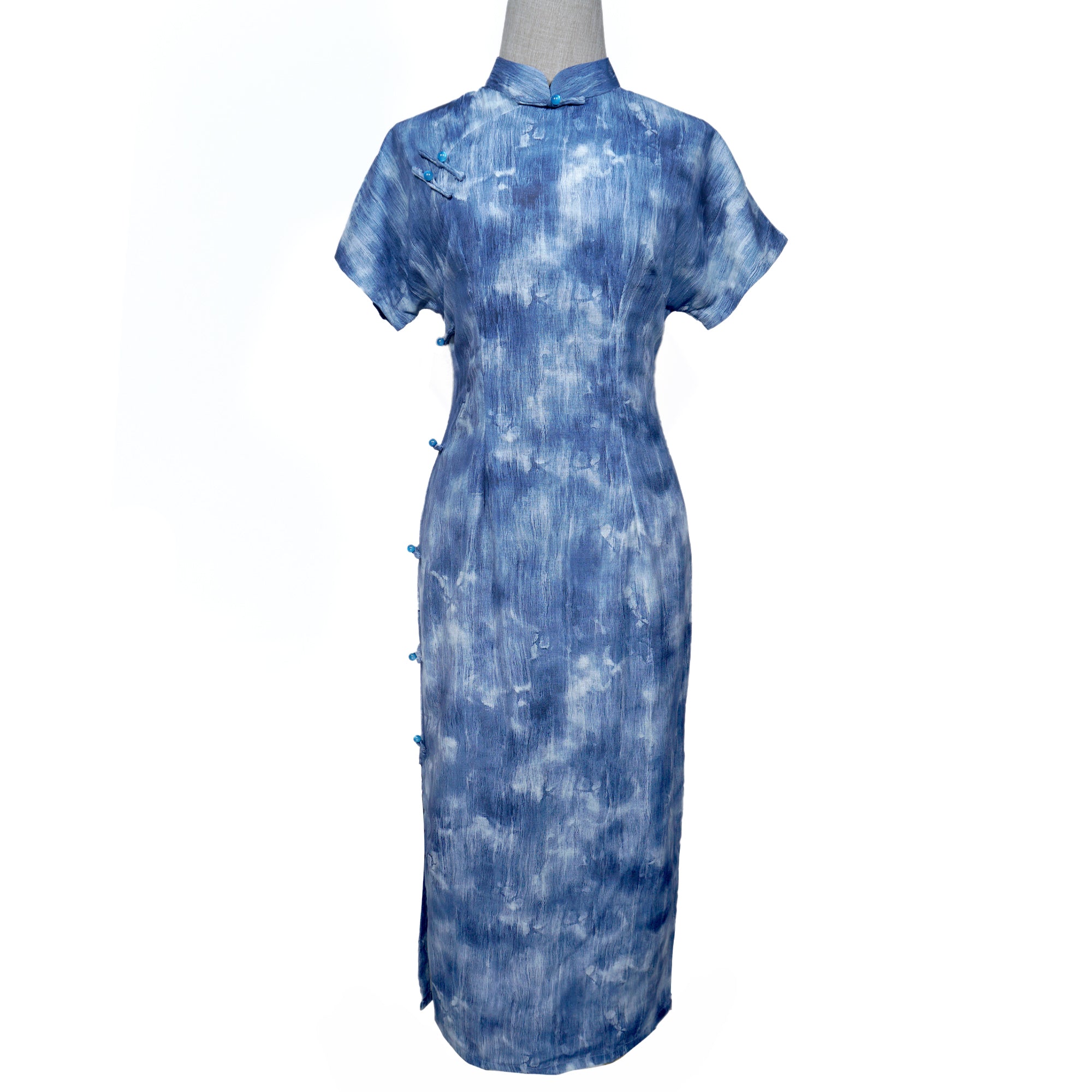 Short Sleeve Cheongsam - Lingnan Casa