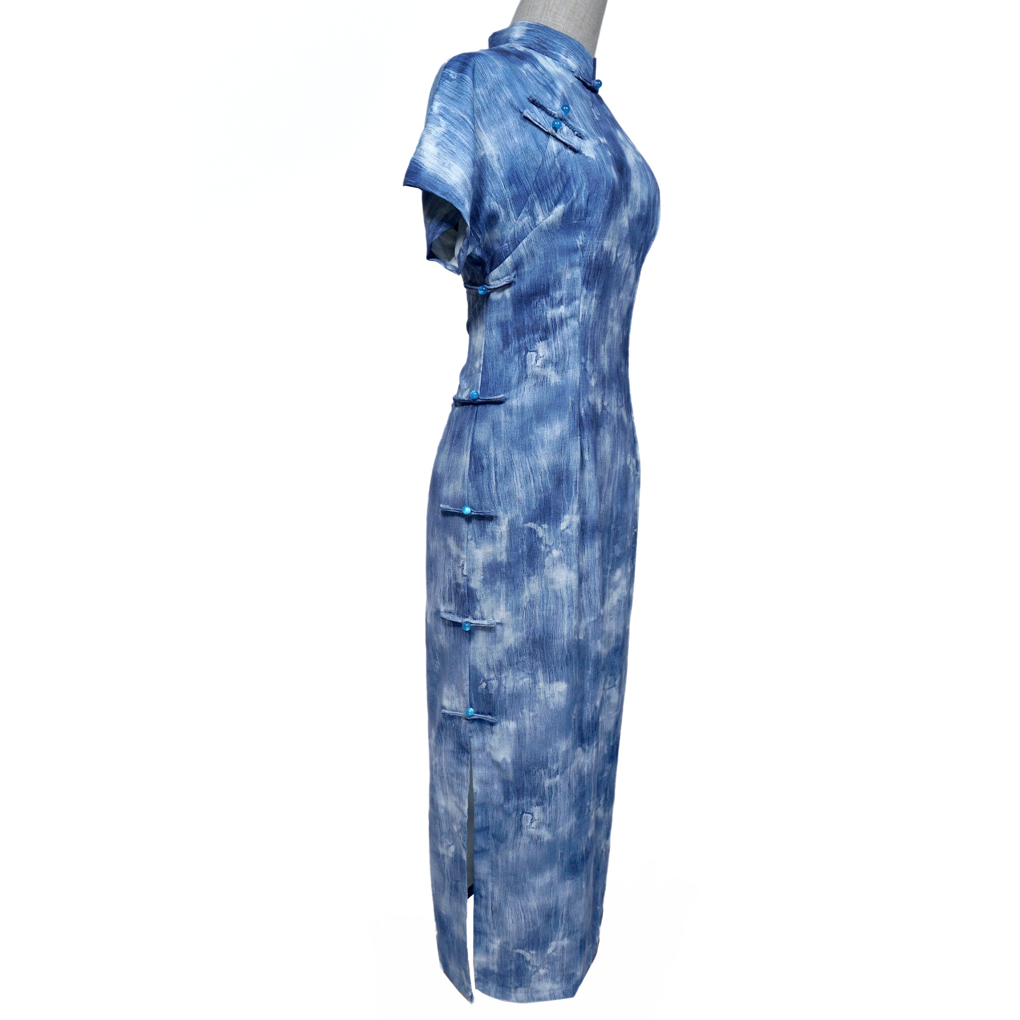 Short Sleeve Cheongsam - Lingnan Casa