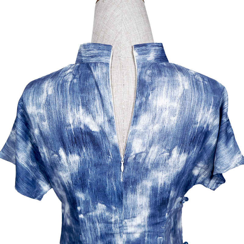 Short Sleeve Cheongsam - Lingnan Casa