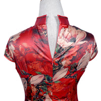 Short Sleeve Cheongsam - Periwinkle