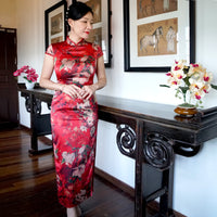 Short Sleeve Cheongsam - Periwinkle