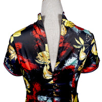 Short Sleeve Cheongsam - Autumn Dream