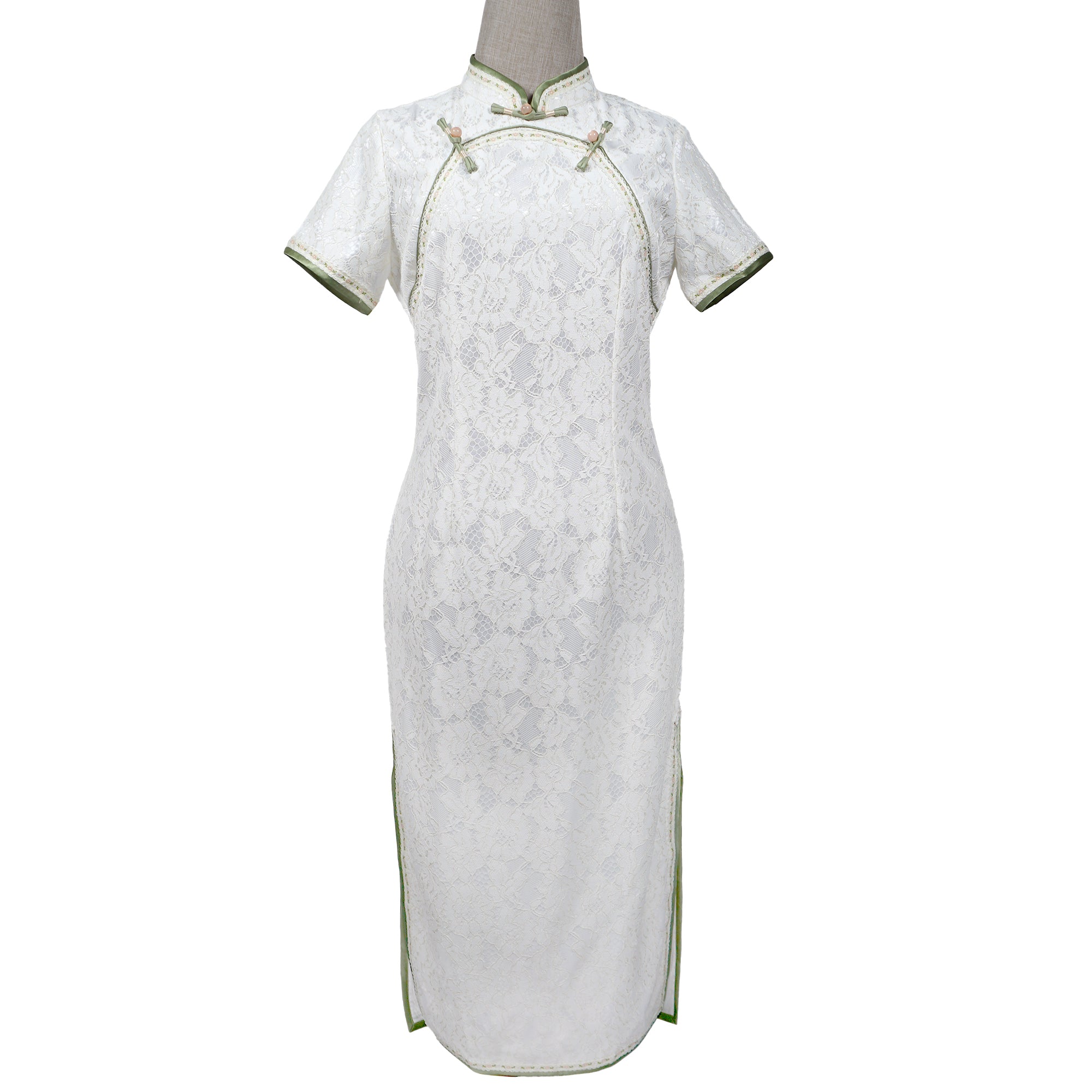 Short Sleeve Cheongsam - Snow Flow