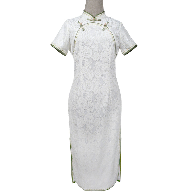 Short Sleeve Cheongsam - Snow Flow