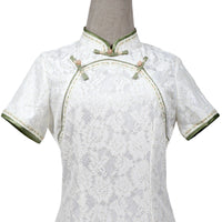 Short Sleeve Cheongsam - Snow Flow