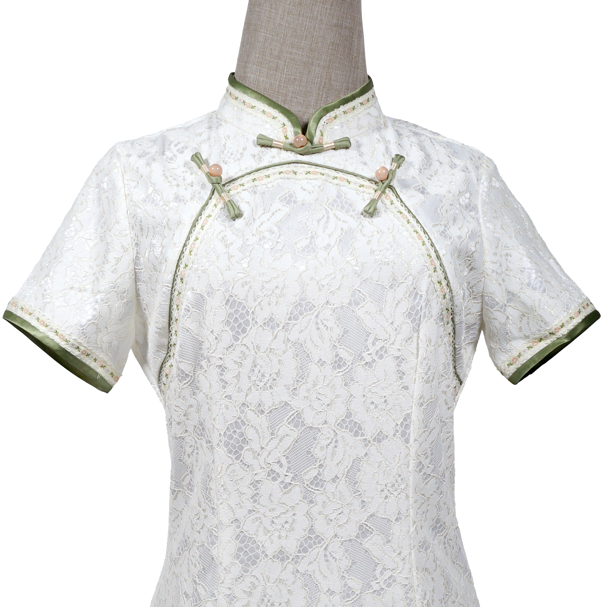 Short Sleeve Cheongsam - Snow Flow