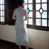 Modified Sleeveless Cheongsam - Peachy