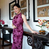 Halter Neck Cheongsam - Raspberry