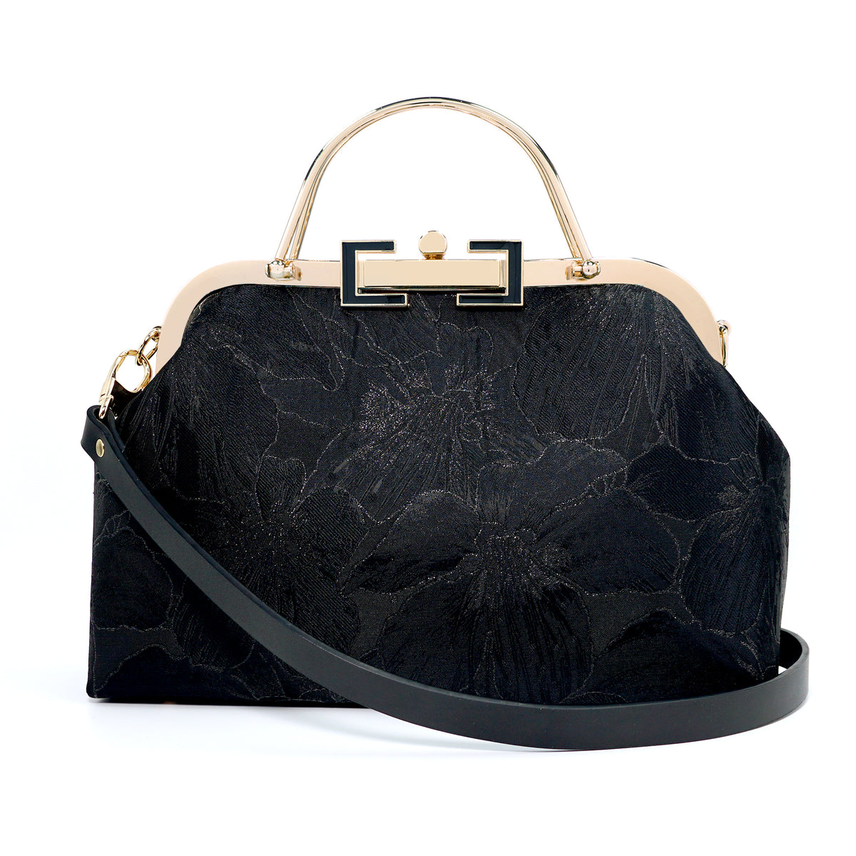 Clasp Shoulder Bag - Gold Lily