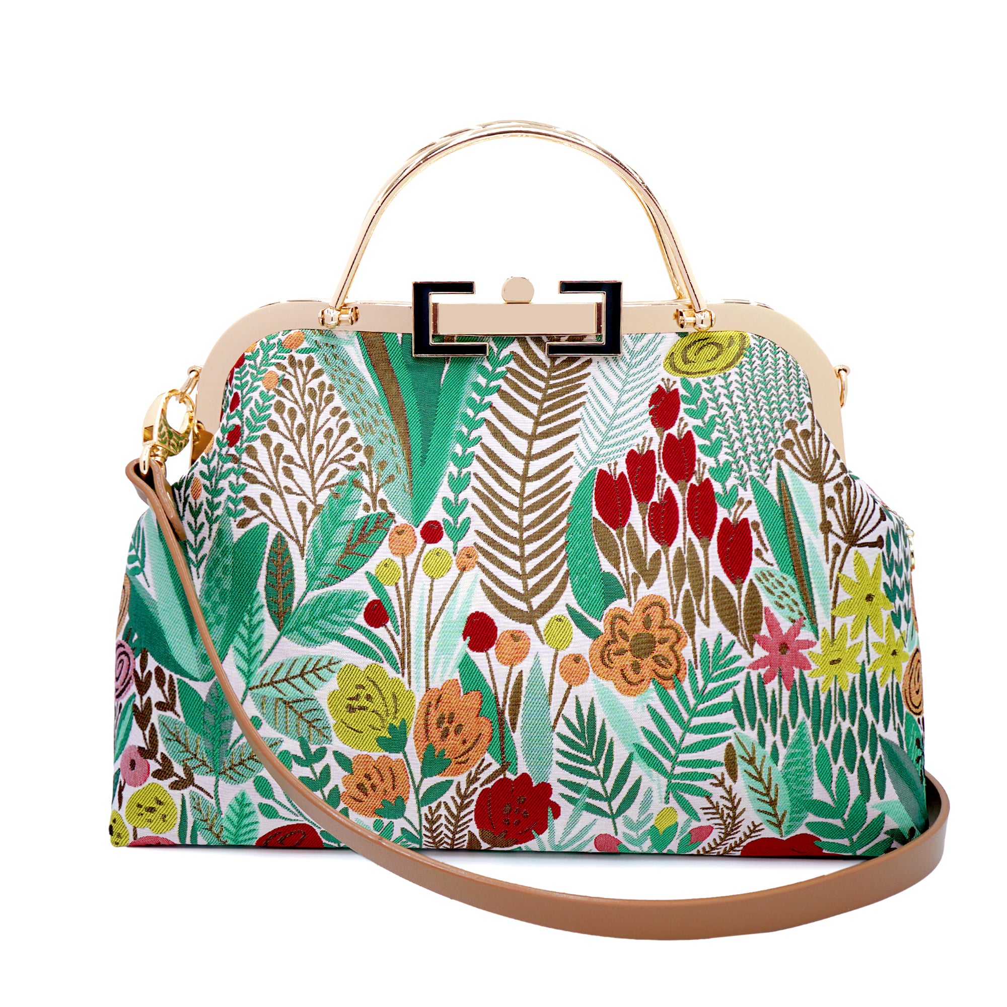 Clasp Shoulder Bag - Jungle(BG)