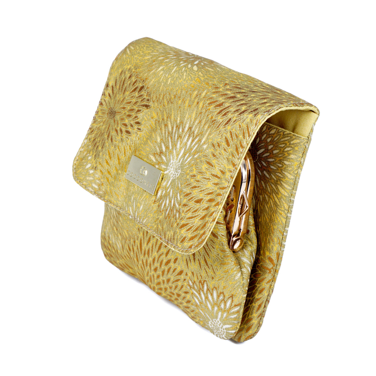 Clasp Wallet - Golden Floral Array(YL)