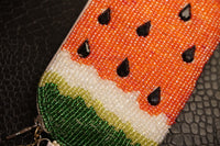 Beaded Coin Purse - Watermelon Popsicle