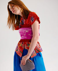 Acrylic Chain Handle Clasp Sling Bag - Polka Dot