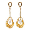 Skirt Shape  Pendulum With Pearl Dangle Earrings