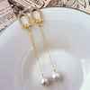 Q Shape With  Long Drop Earrings