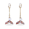 Rainbow Mermaid Tail Duster Earrings