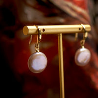 Moonlit Pearl Dangle Earrings(PR)