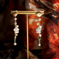 Moonbeam Star Drop Earrings