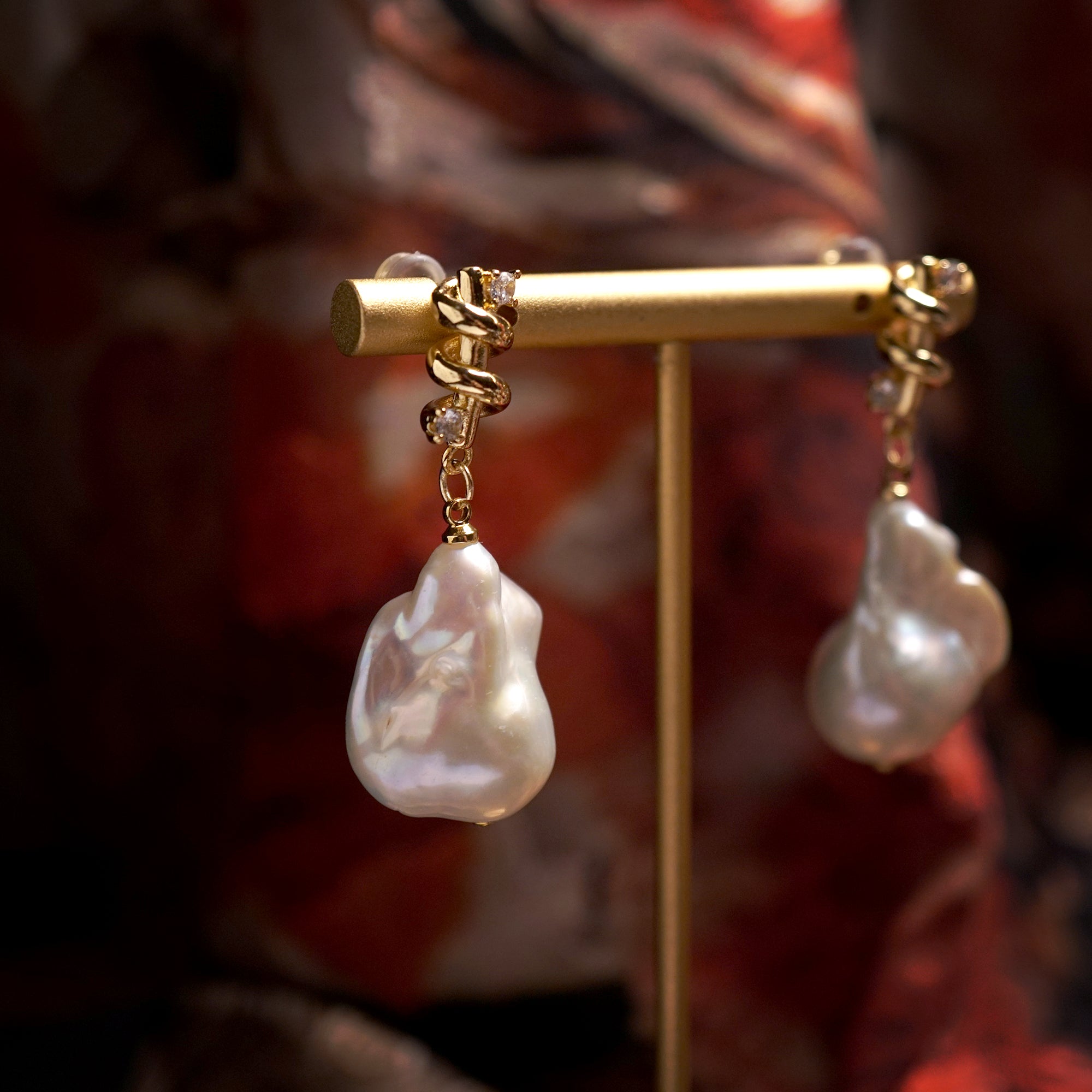 Moonfall Baroque Drop Earrings