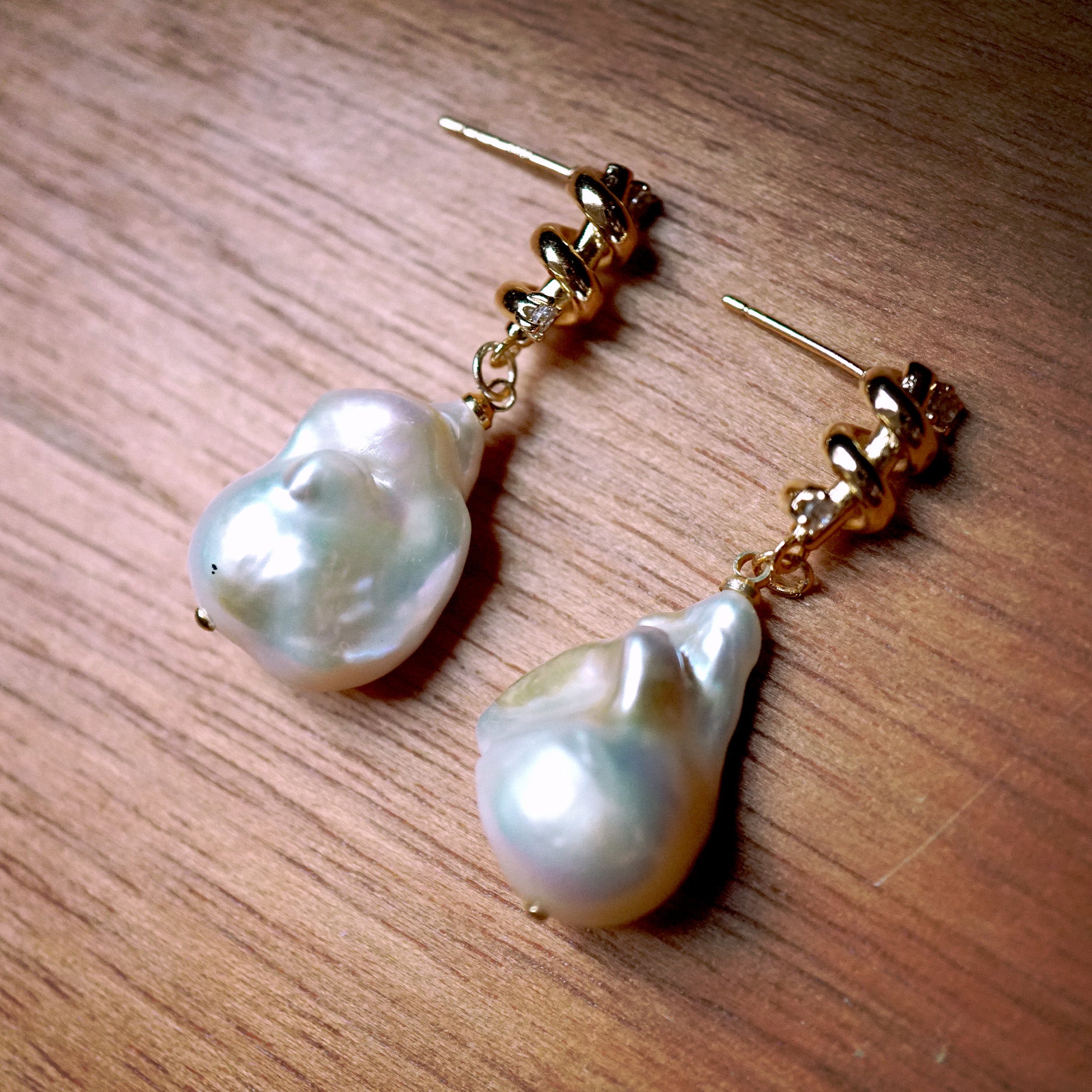 Moonfall Baroque Drop Earrings