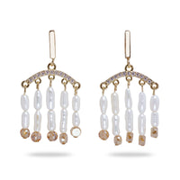 Pearl Fringe Drop Earrings