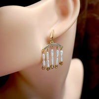 Pearl Fringe Drop Earrings