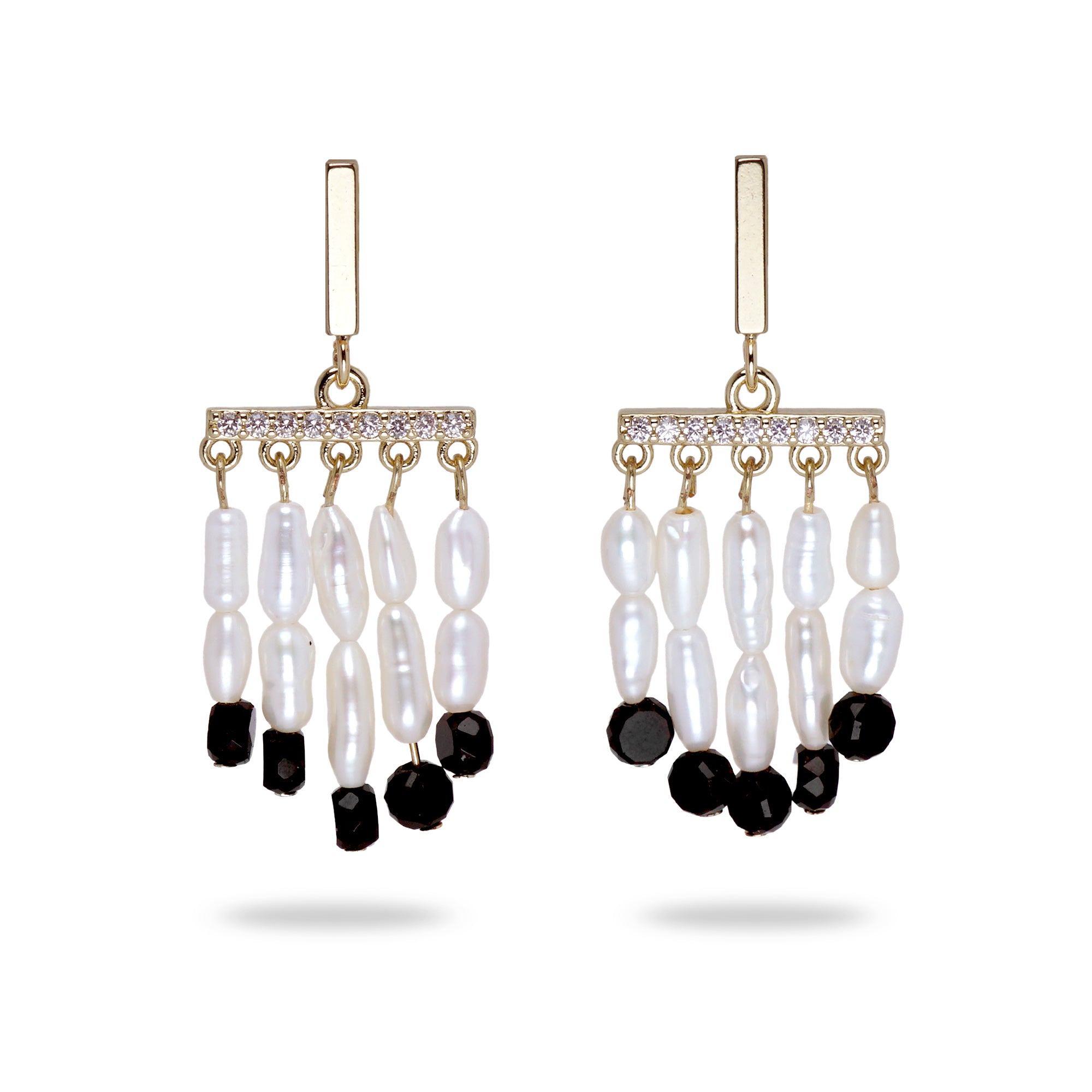 Pearl Cascade Drop Earrings