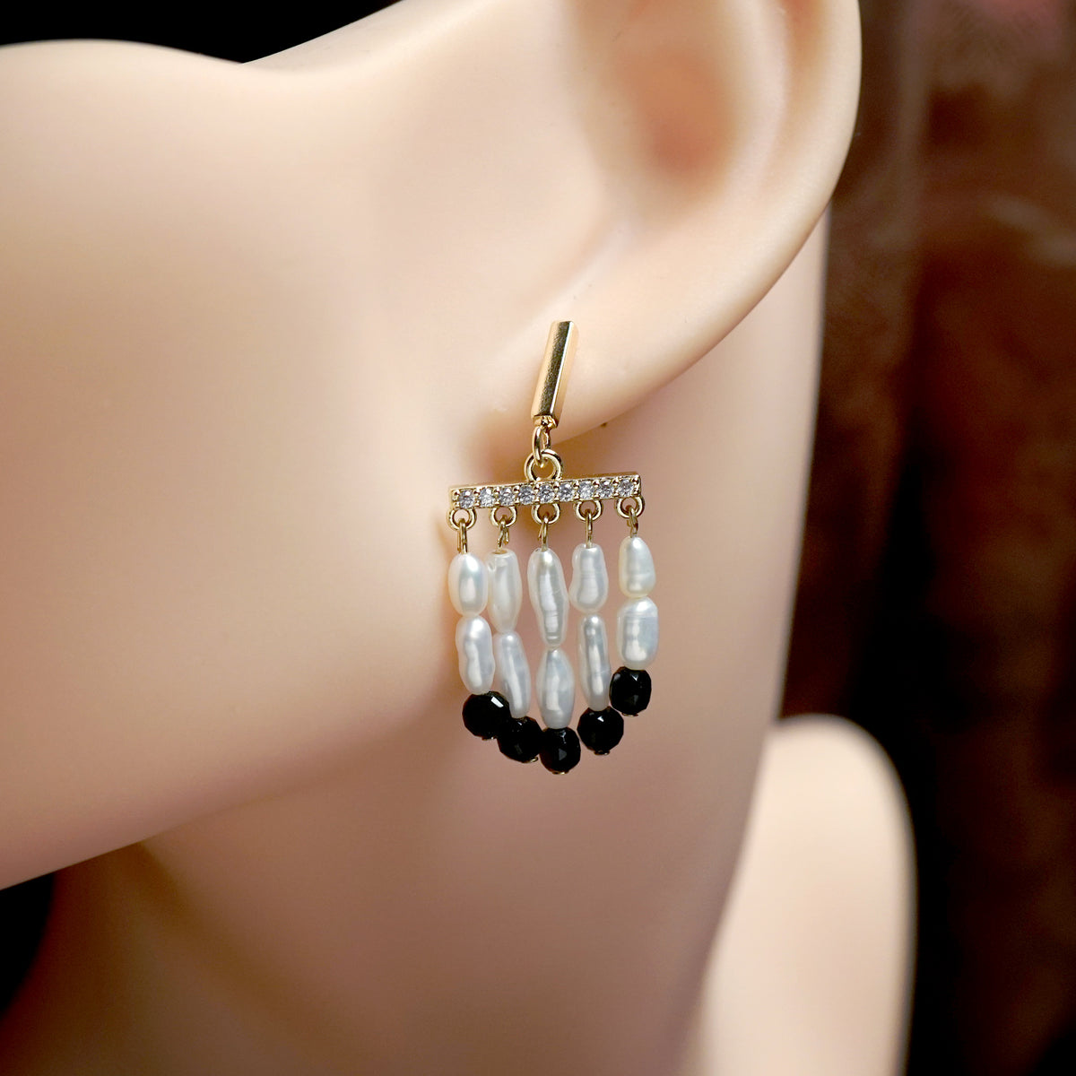 Pearl Cascade Drop Earrings