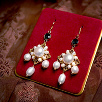Pearl Bloom Drop Earrings