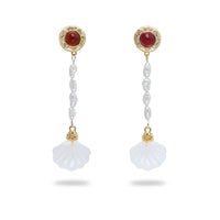 Shell Moon Dangle Earring