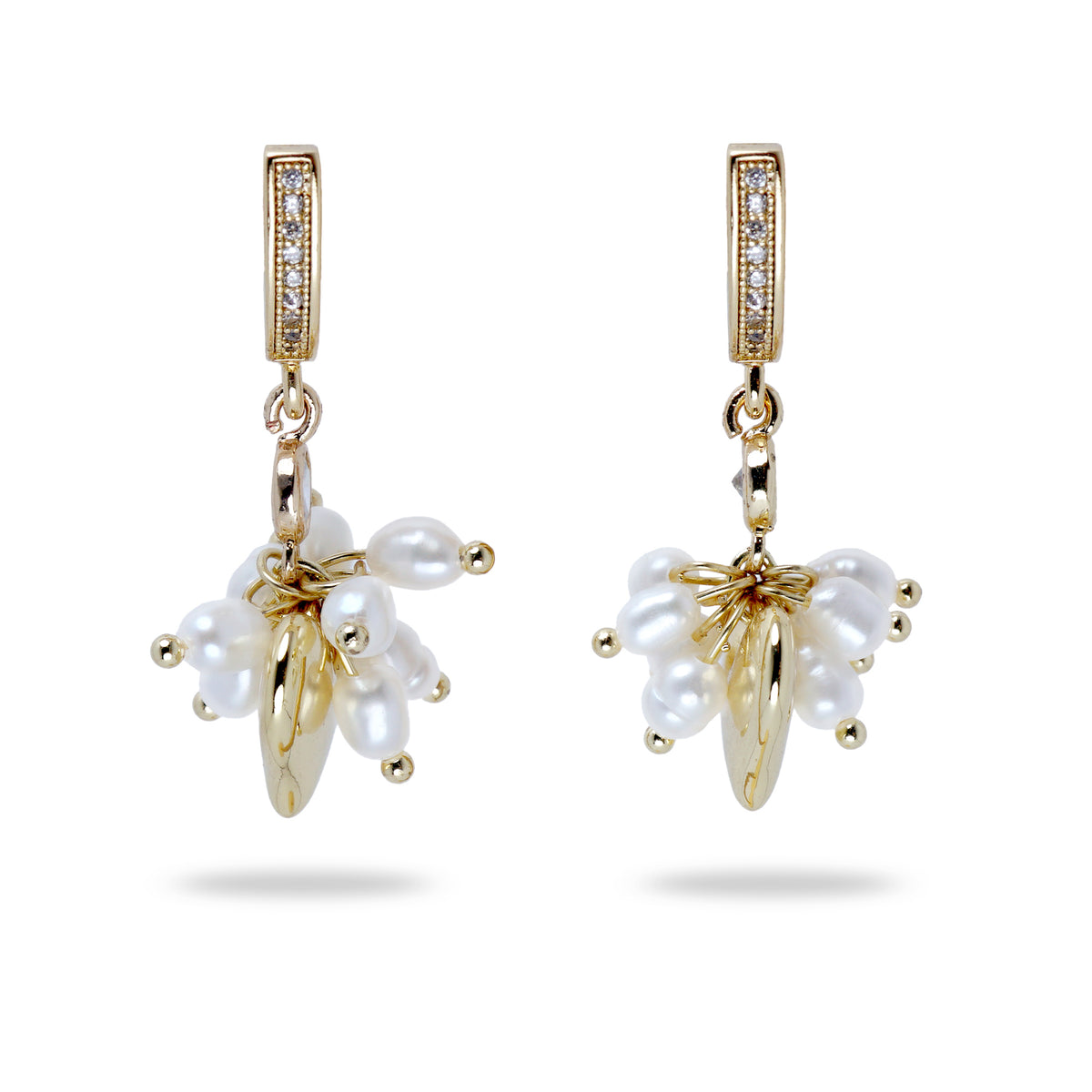 Golden Petal Pearl Drops