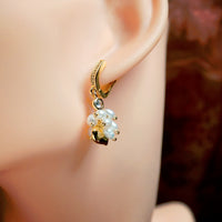 Golden Petal Pearl Drops