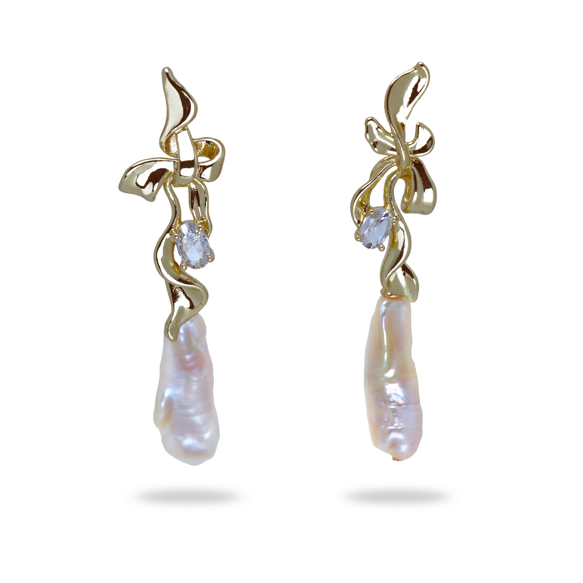 Nature's Grace Pearl Earrings