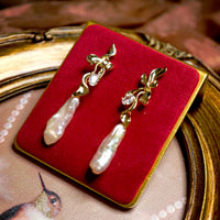 Nature's Grace Pearl Earrings