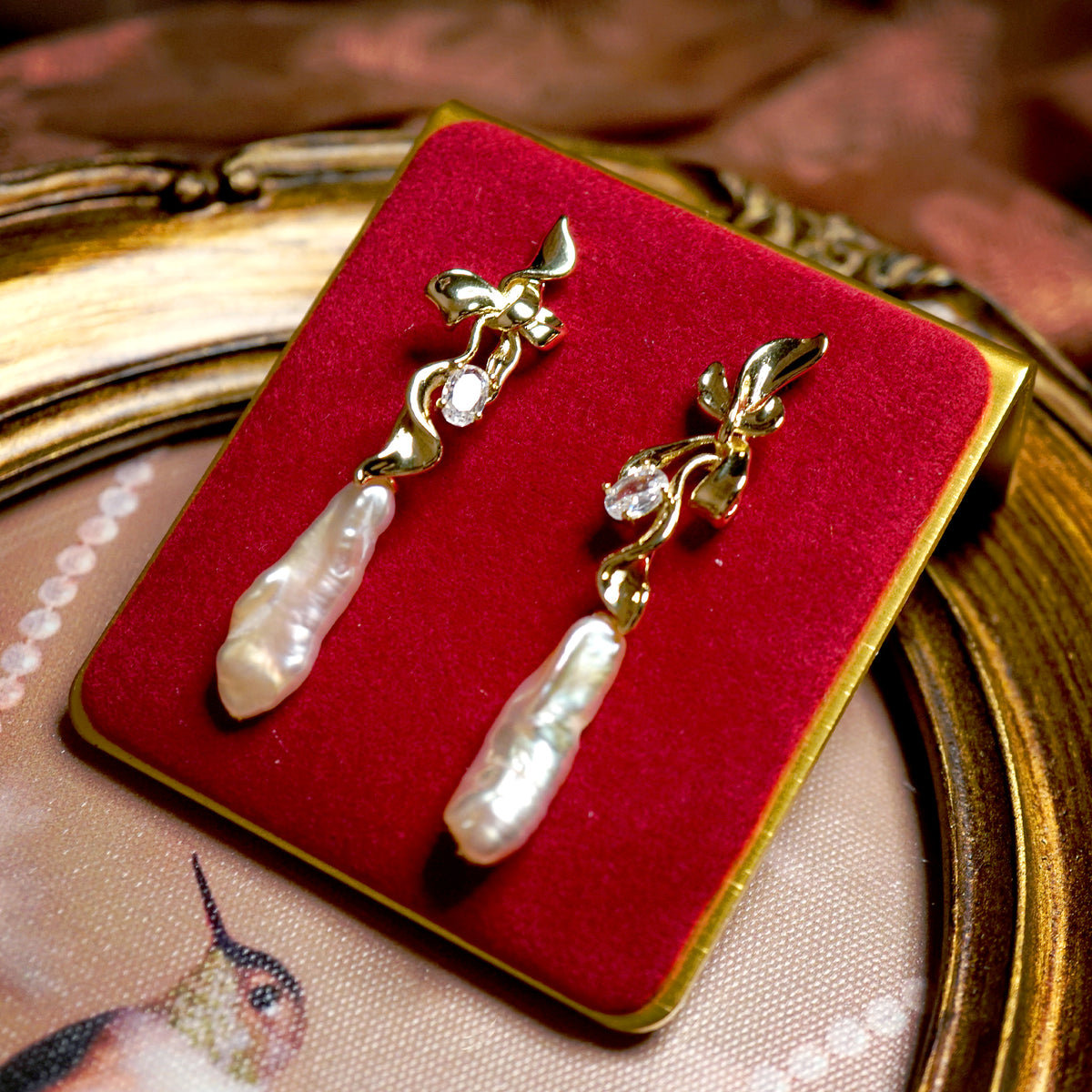 Nature's Grace Pearl Earrings