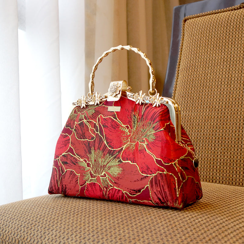 Frame Handbag - Gold Lily