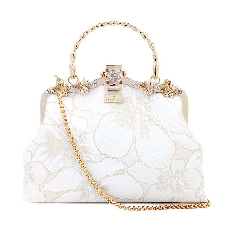 Frame Handbag - Gold Lily