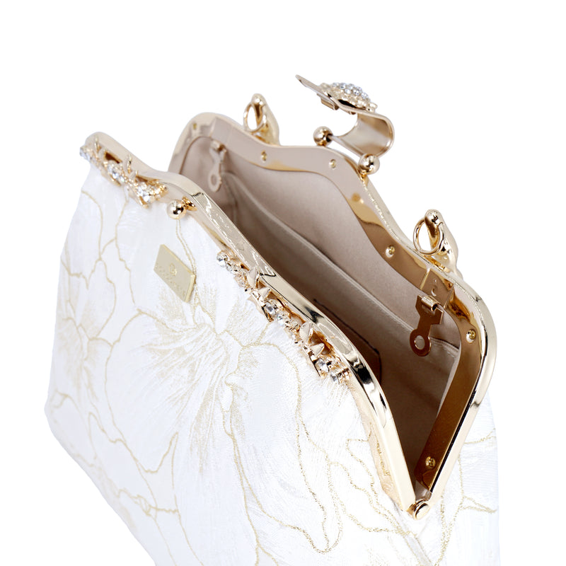 Frame Handbag - Gold Lily