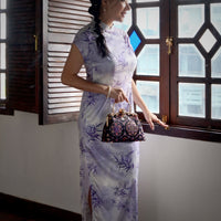 Rhinestone Frame Handbag - Stained Glass