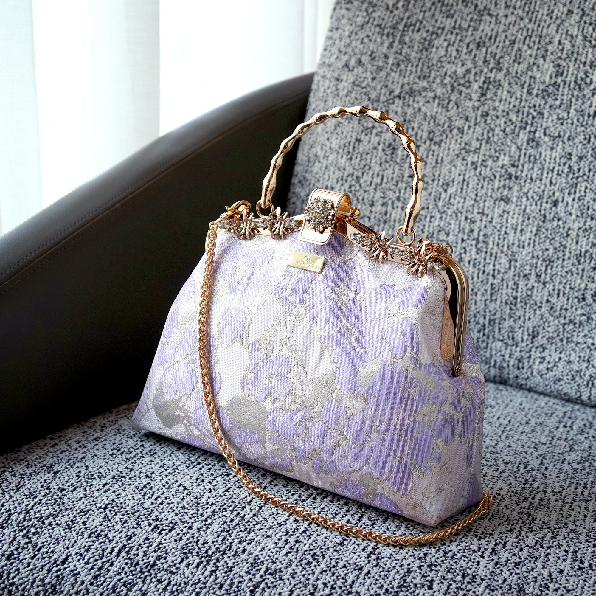 Rhinestone Frame Handbag - Daylight Riddle