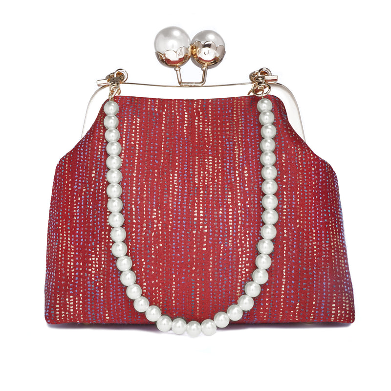 Floral Pearl Clasp Bag - Twinkle Star