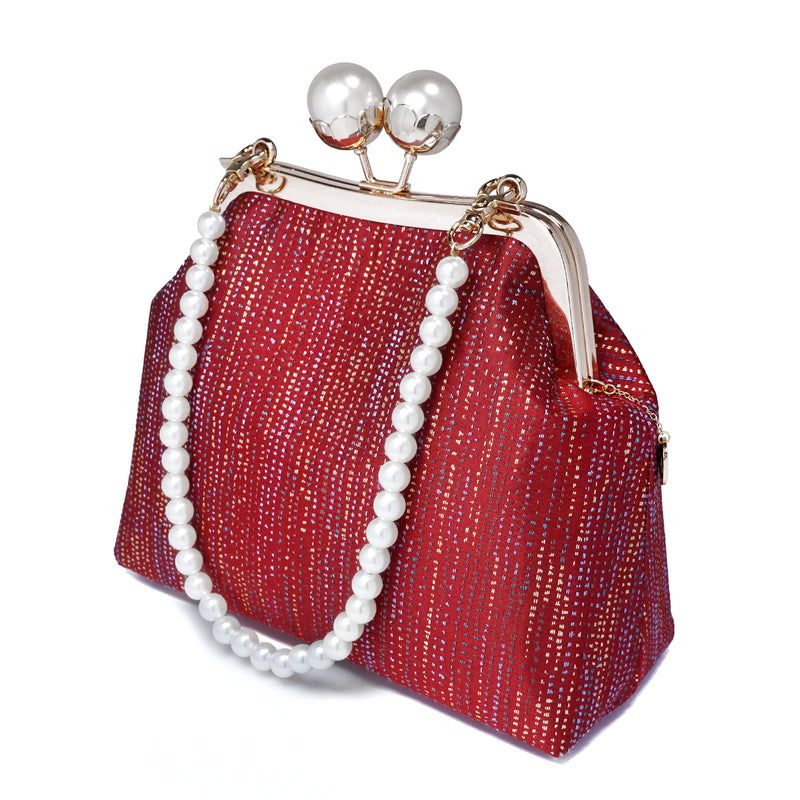 Floral Pearl Clasp Bag - Twinkle Star